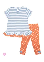Baby Girls Horse Appliqué Set