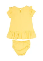 Baby Girls Butterfly Dress and Bloomer