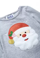 Toddler Girls Knit Appliqué Top