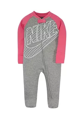 Baby Girls Futura Dot Footed Coverall