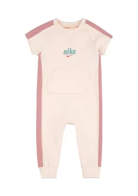 Baby Girls Footless Graphic Coverall