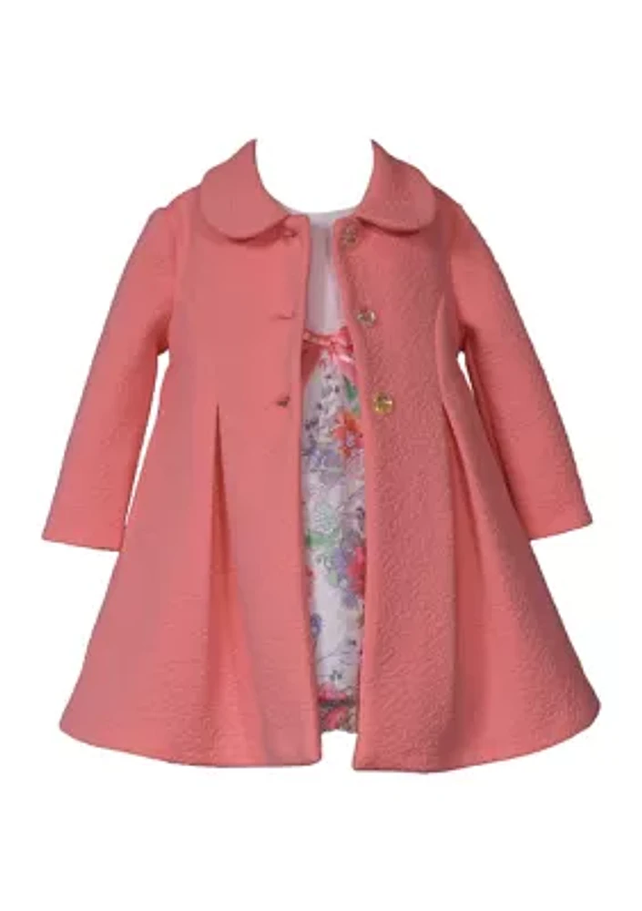 Girls 4-6x Coat and Dress Set