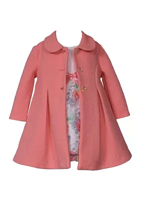 Girls 4-6x Coat and Dress Set