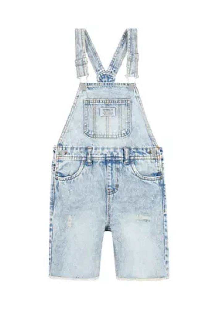 Girls 4-6x Denim Midi Shortall
