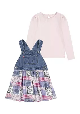 Girls 4-6x Printed Skirtall and T-Shirt Set