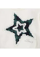 Girls 4-6x Star Graphic Sweatshirt and Printed Flare Pants Set