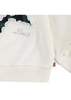 Girls 4-6x Star Graphic Sweatshirt and Printed Flare Pants Set