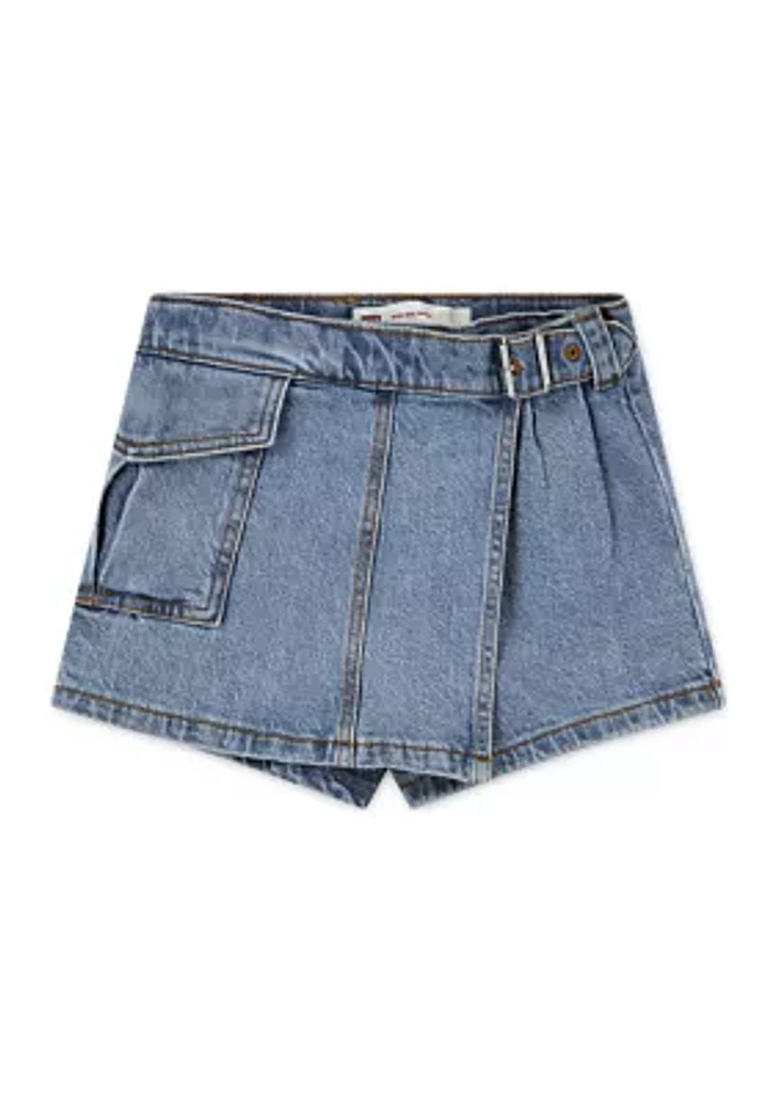 Girls 4-6x High Rise Cargo Skort