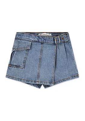 Girls 4-6x High Rise Cargo Skort
