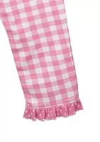 Girls 4-6x Stripe Top and Leggings Set