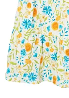 Girls 4-6x Cowgirl Hat Graphic Top and Printed Skort Set