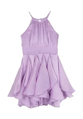 Girls 7-16 Organza Cascade Dress