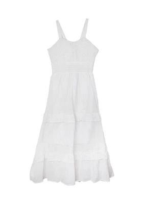 Girls 7-16 Crochet Tie Back Maxi Dress
