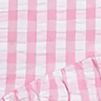 Girls 7-16 Gingham Top and Skort Set