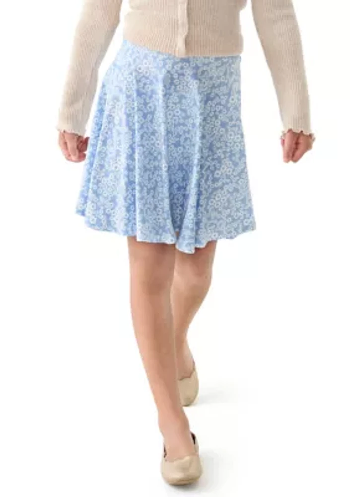 Girls 7-16 Printed Skirt