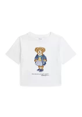 Girls 2-6x Polo Bear Cotton Jersey Boxy T-Shirt