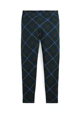 Girls 7-16 Plaid Stretch Jersey Leggings