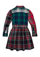 Girls 7-16 Plaid Cotton Fun Shirtdress