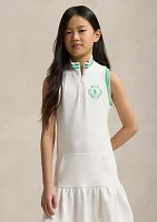 Girls 7-16 Big Pony Logo Terry Dress