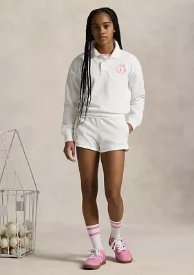 Girls 7-16 Logo French Terry Polo Sweatshirt