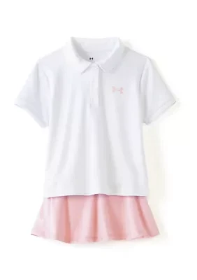 Girls 4-6x Polo Shirt and Skort Set