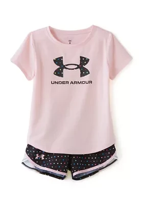 Girls 4-6x Dot Logo Graphic Set
