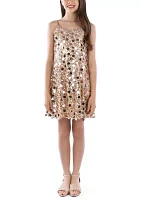 Girls 7-16 Sequin Glimmer Dress