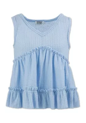 Girls 7-16 Tiered Knit Tank Top