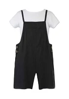 Girls 7-16 Romper and T-Shirt Set