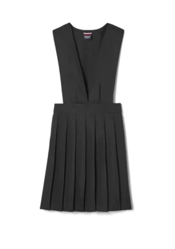 Girls V-Neck Pleated Jumper
