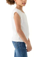 Girls 7-16 Solid Lace Top