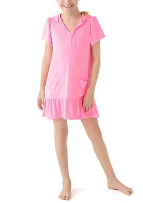 Girls 7-16 French Terry Swim Cover Up