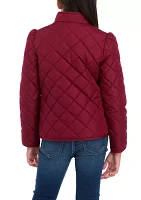 Girls 7-16 Quilted Barn Jacket