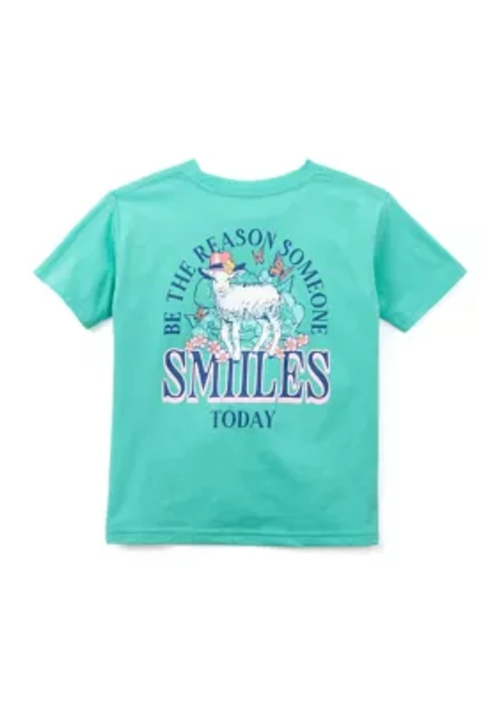 Girls 4-6x Someone Smiles Graphic T-Shirt