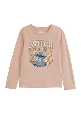 Girls 4-6x Stitch Meadow Graphic T-Shirt
