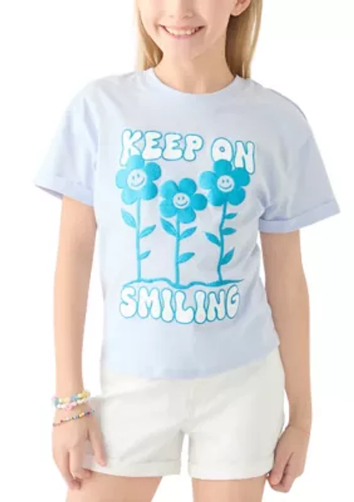 Girls 7-16 Keep On Smiling T-Shirt