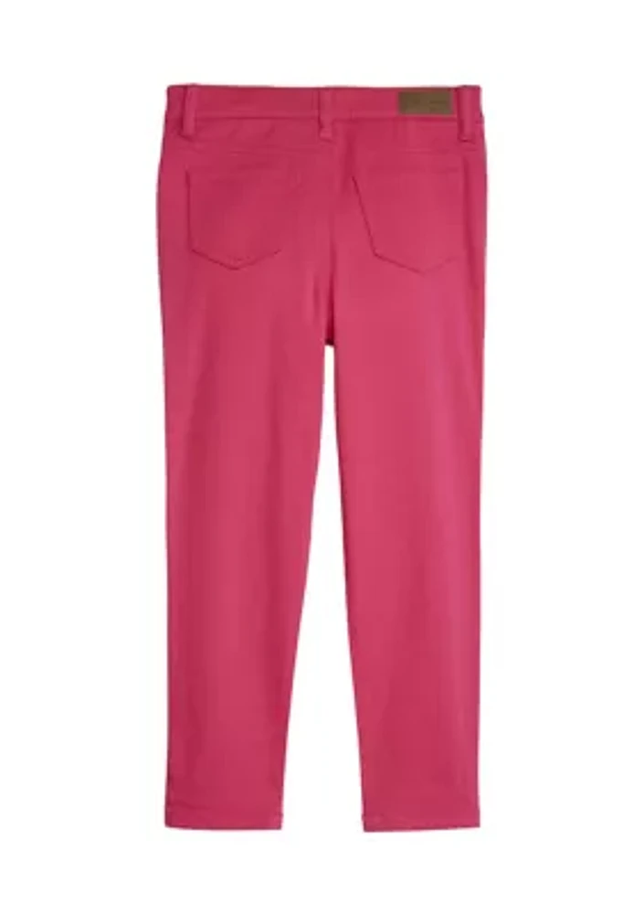 Girls 4-6x 5 Pocket Knit Twill Pants