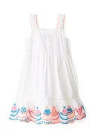Girls 4-6x Embroidered Tank Dress