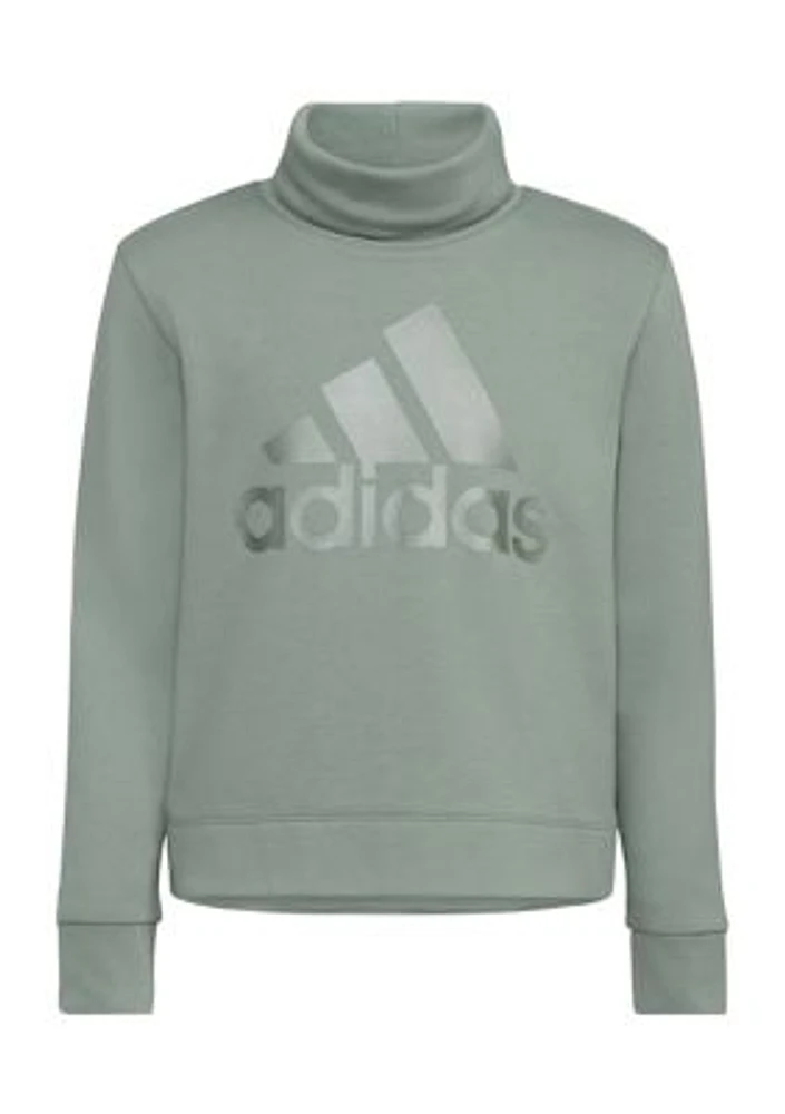 Boys 8-20 Long Sleeve Mock Neck French Terry Pullover