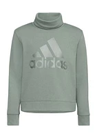 Boys 8-20 Long Sleeve Mock Neck French Terry Pullover
