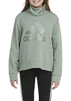 Boys 8-20 Long Sleeve Mock Neck French Terry Pullover