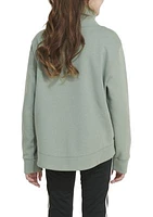 Boys 8-20 Long Sleeve Mock Neck French Terry Pullover