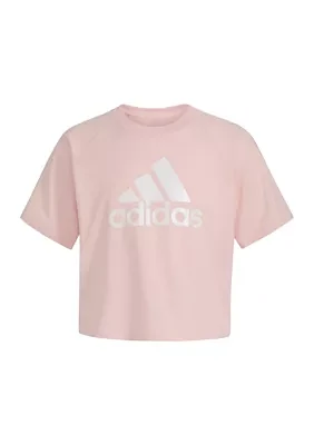 Girls 7-16 Waist Length Raglan T-Shirt