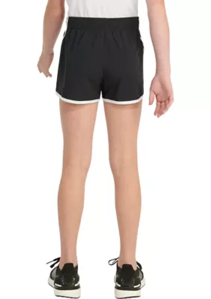 Girls 7-16 AEROREADY® Elastic Waistband Printed Woven Pacer Shorts