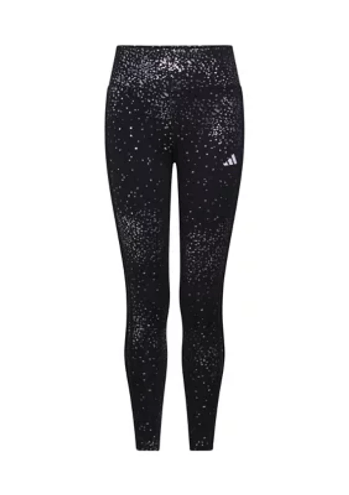 Girls 7-16 Detached Waistband Glam 3 Stripe Cozy Leggings