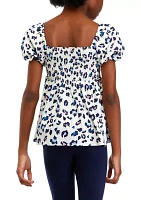 Girls 7-16 Smocked Top