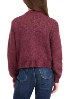 Girls 7-16 Flower Cardigan