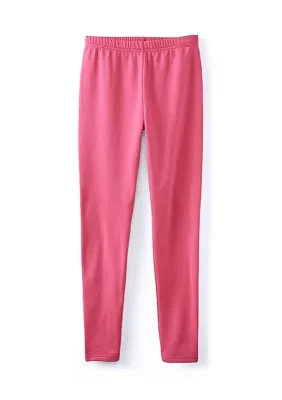 Girls 7-16 Solid Fleeced Lined Leggings