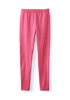 Girls 7-16 Solid Fleeced Lined Leggings