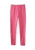 Girls 7-16 Solid Fleeced Lined Leggings